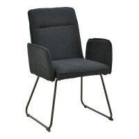 Scaun cu brate Essential Negru 55.5x59x89 cm - 1