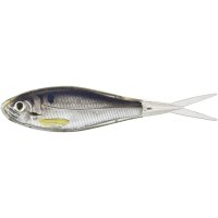 Shad Livetarget Soft Jerkbait, culoare Silver-Smoke, 9cm, 4buc - 1