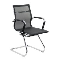 Scaun vizitatori OFF 804 negru cu design modern - 1