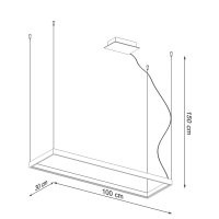 Candelabru LED Tuula Auriu 3000K 100x30x150 cm - 6