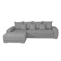Coltar MARIBO II extensibil, cu arcuri si lada depozitare, colt stanga, gri deschis, 282x205x92 cm - 1