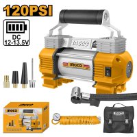 Compresor Auto 12V Ingco AAC2508 cu 2 Cilindri si Presiune de 8bar - 1