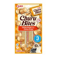 INABA CIAO Churu Bites, Pui, recompense fără cereale pisici, pernute umplute, 10g x 3 - 4