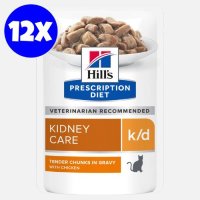 Hill's Prescription Diet Feline k/d Chicken, 12x85 g - 1