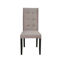Scaun living TEO LUX, picioare lemn wenge, stofa cappuccino, 46x60x98 cm - 1