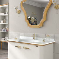 Set mobilier de baie Pierre Cardin Angelica, 3 piese, alb perlat, 101 cm - 3