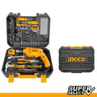 Bormasina Ingco HKTHP11151 680W cu Trusa de Accesorii 115 buc - 2