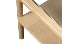 Masuta de cafea ELBA din stejar si sticla securizata, 60 x 41 x 120 cm - 3