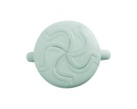 Bol cu  manere pentru copii KikkaBoo Snack-me-up Mint,capac moale si flexibil cu orificu usor de accesat,ideal pentru gustari - 2