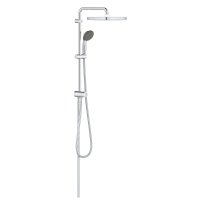 Coloana de dus Grohe Vitalio cu palarie patrata de 25 cm si para de mana, crom, montare pe perete, fara baterie - 26698001 - 1