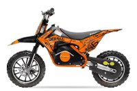 Motocicleta electrica NITRO Eco Serval 500W pentru copii, roti de 10 inch, Portocalie - 1