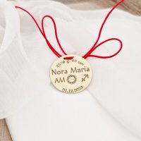 Banut Botez Personalizat - Argint 925 cu Placare de Aur Galben 18K - 1