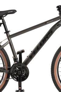 Bicicleta MTB Velors Mercury V26301G GriNegru, Schimbator spate Carpat, Roti 26 Inch, Manete Schimbator Rotative, 21 viteze, Frane Mecanice Disc fataspate - 2