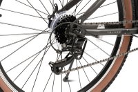Bicicleta MTB Velors Mercury V26301G GriNegru, Schimbator spate Carpat, Roti 26 Inch, Manete Schimbator Rotative, 21 viteze, Frane Mecanice Disc fataspate - 3