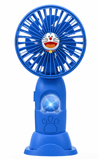 Mini ventilator de mana portabil pentru copii USB reincarcabil cu suport telefon BAIETEI - 1
