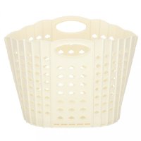 Cos de rufe pliabil Beige, cu doua manere robuste, dimensiune 42 x 24 x 29 cm - 3