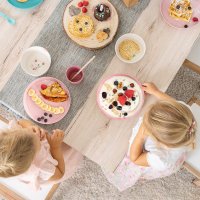 Set 2 farfurii Reer Growing Plate roz - 2