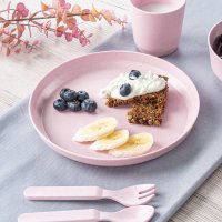 Set 2 farfurii Reer Growing Plate roz - 5