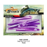 Shad Fast Strike Baby Jocker 8cm - Nălucă Soft pentru Pescuitul Rapitorilor, 10 Bucăți - 2