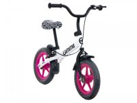 Bicicleta copii fara pedale Gimme Nemo Pink, 11 inch, de la 2 ani, inaltimea recomandata 85-110 cm, roti din material EVA rezistent, ghidon si scaun reglabile pe inaltime, frana de mana, inaltime sezut 32-48 cm - 4
