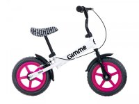 Bicicleta copii fara pedale Gimme Nemo Pink, 11 inch, de la 2 ani, inaltimea recomandata 85-110 cm, roti din material EVA rezistent, ghidon si scaun reglabile pe inaltime, frana de mana, inaltime sezut 32-48 cm - 6