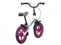 Bicicleta copii fara pedale Gimme Nemo Pink, 11 inch, de la 2 ani, inaltimea recomandata 85-110 cm, roti din material EVA rezistent, ghidon si scaun reglabile pe inaltime, frana de mana, inaltime sezut 32-48 cm - 7
