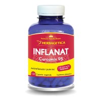 Inflanat+ cu Curcumin95 - 120 capsule vegetale de la Herbagetica - 1