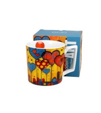 Cana portelan, 450 ml, Modern Hearts - 1
