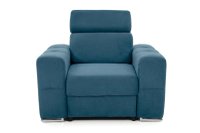 Fotoliu BELLAGIO, cu Tetier reglabil 105x96x86 cm, Albastru Denim, Outlet - 1