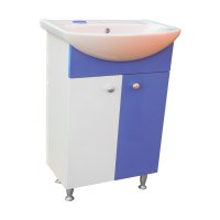 Masca pentru chiuveta Selena 55 cm alb-cobalt - 1