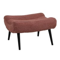Taburet fotoliu Silla, Pako World, Roz, 68x58x40 cm - 1