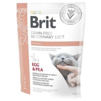 BRIT VD Renal, Ou, dietă veterinară, hrană uscată fără cereale pisici, sistem renal, 400g - 2