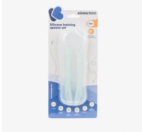 Set 2 lingurite din silicon pentru copii KikkaBoo Mint in cutiuta depozitare,Recomandata de la 4 luni,Fara BPA,Textura extrem de moale - 3