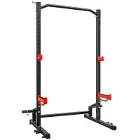 SPORTNOW Power Tower, statie de tractiuni pentru genuflexiuni si exercitii cu bara, capacitate de pana la 500 kg, negru - 1