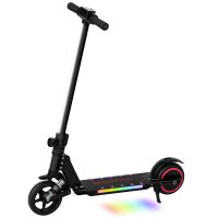 Trotineta electrica SPORTNOW pentru copii 6-14 ani, pliabila, viteză maximă 14 km/h, cadru din aluminiu, negru | Aosom Romania - 1