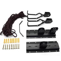 Suport bicicleta, suspendare pe tavan, cu scripete, prindere carlige, universal - 4