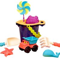 B.Toys Galeata Albastra cu 9 Jucarii pentru Nisip - 5