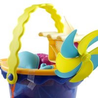 B.Toys Galeata Albastra cu 9 Jucarii pentru Nisip - 1