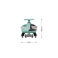Plasmacar Tulano Focus 35 Mint pentru copii, cu roti luminoase din cauciuc si scaun ergonomic, greutate maxima admisa 100 kg - 1