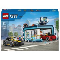 LEGO City Spalatorie auto drive-thru 60497, set de constructie cu 583 de piese - 1