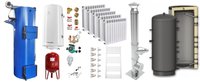 Pachet complet de incalzire Fornello Turbo 25 kW cu puffer 800 L, boiler, cos inox si radiatoare Fornello Alvo - 1