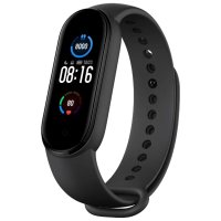 Set de 3 curele pentru brățara fitness Xiaomi Mi Band 5 - Teal, Portocaliu si Negru - 3