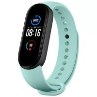 Set de 3 curele pentru brățara fitness Xiaomi Mi Band 5 - Teal, Portocaliu si Negru - 4