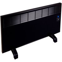 Convector electric iVIGO Vigo EPK Black Glass, 2500 W, montare pe perete sau pardoseala, control electronic, IP24, pentru pana la 28 mp - 1
