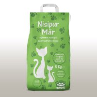 Asternut igienic natural, nisip pentru pisici, Nisipur Mar, bentonita, 5 kg - 1
