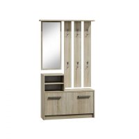 Cuier EVORA, sonoma deschis, 85x45x155 cm - 1