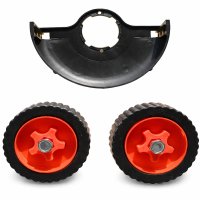 Set Roti pentru Motocositoare pe Baterii 1824 - Kit Deplasare si Stabilizare, Montaj Rapid - 1