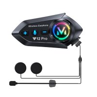 Cască Bluetooth CerCip Y12 Pro pentru Motocicletă, Intercom Dual, 20 Ore Autonomie, Rezistentă la Apă, Anulare Zgomot - 7