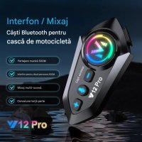 Cască Bluetooth CerCip Y12 Pro pentru Motocicletă, Intercom Dual, 20 Ore Autonomie, Rezistentă la Apă, Anulare Zgomot - 24