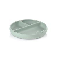 Farfurie BLW din silicon cu ventuze 17 x 17 x 4 cm BPA Free Mint - 3